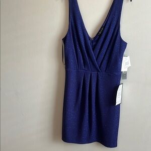 Elegant Blue Sleeveless Dress